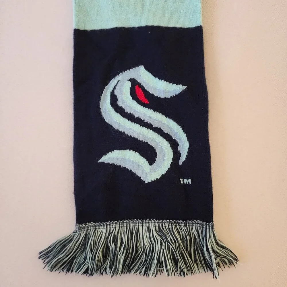 Ruffneck Seattle Kraken NHL Official Licensed Team Scarf, Unisex Hockey Fan Gear